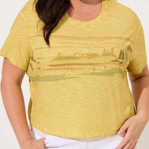 NWOT Torrid Desert Sun Crop Tee Size Large